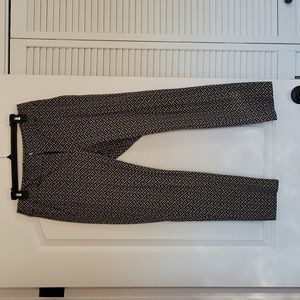 LOFT Black/Tan Julie Skinny Pants